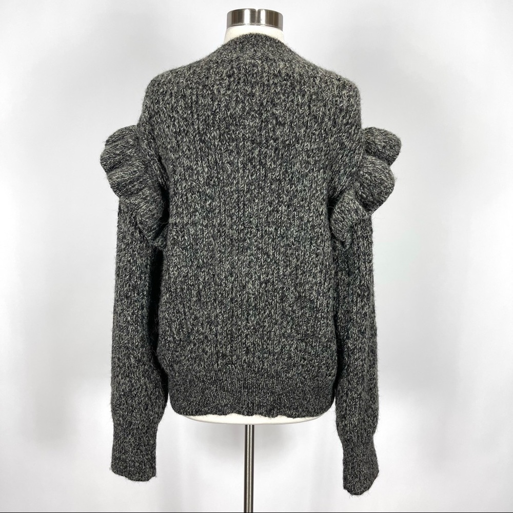 Topshop Ruffle cable knit sweater - Picture 4 of 6